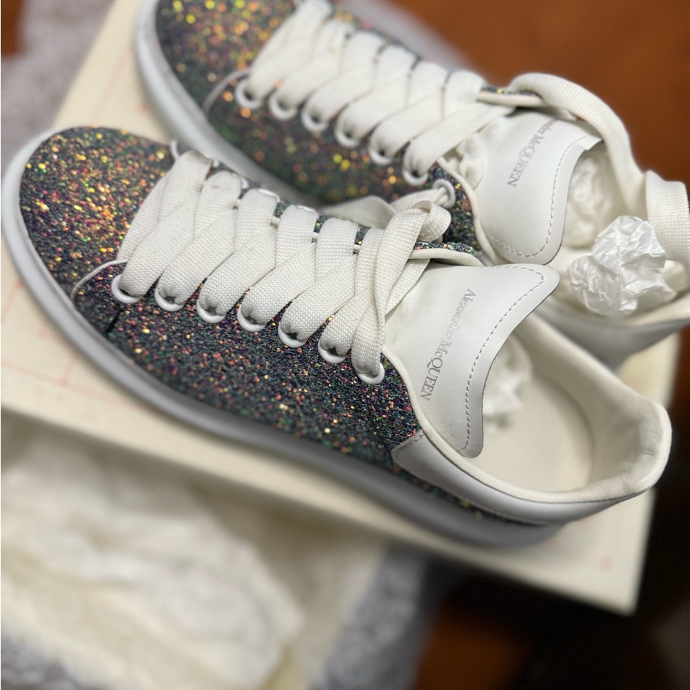 Alexander McQueen glitter sneakers size 41